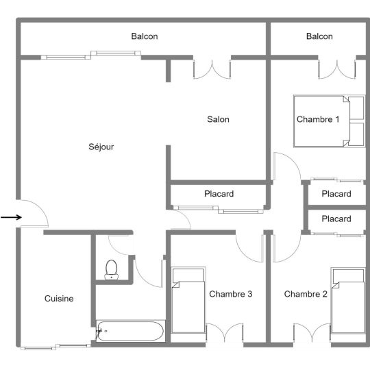  Annonces AUBAGNE : Appartement | MARSEILLE (13010) | 95 m2 | 215 000 € 